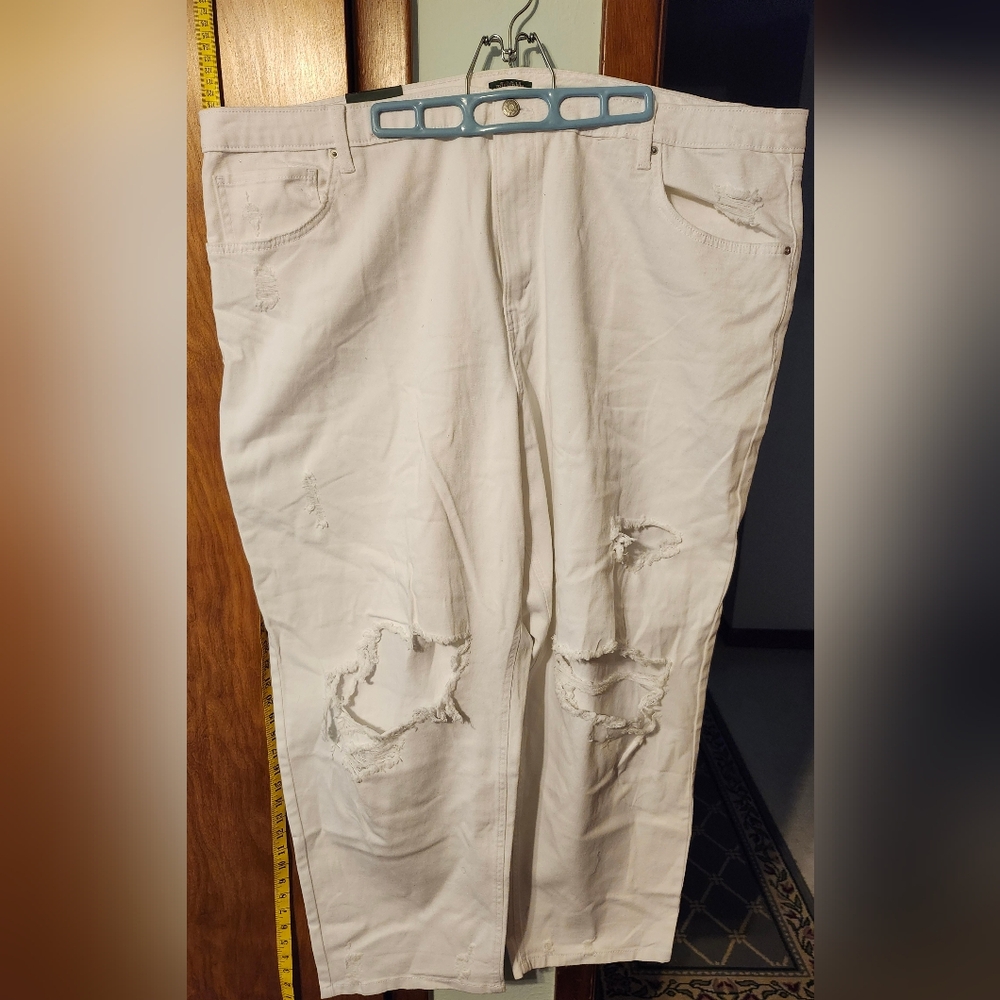 WILD FABLE High Rise Dad Jeans White Holes Women's Size 26W
